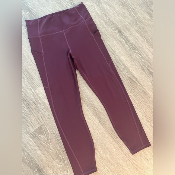 Fabletics Pants - Fabletics Burgundy Full length Legging - Medium
